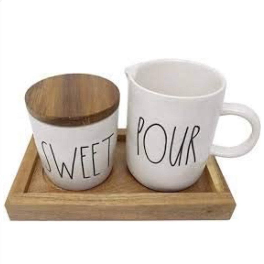 Rae Dunn SWEET & POUR Cream and Sugar Set